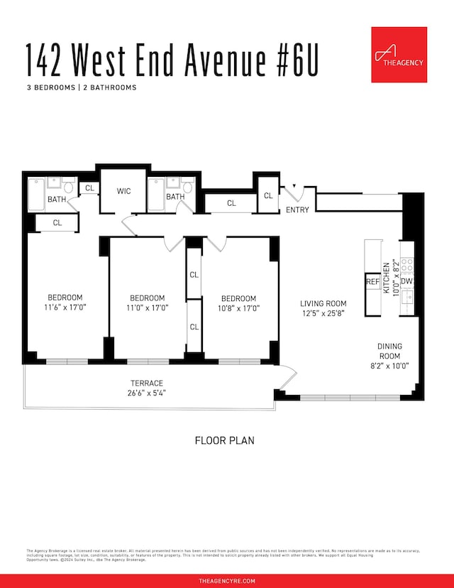 142 W End Ave Unit 6U, New York City, NY 10023 - home floor plan