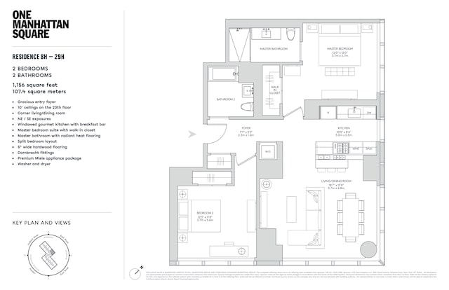 252 S St Unit 10H, New York City, NY 10002 - view of home floor plan