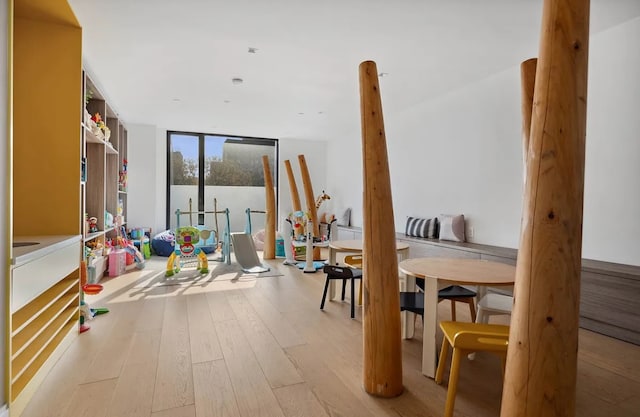 37-14 34th St Unit N-4C, New York City, NY 11101 - recreation room with expansive windows and light wood finished floors
