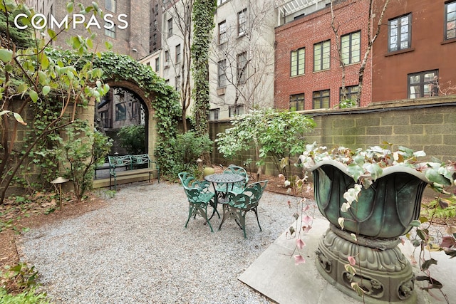 219 E 49th St, New York City, NY 10017 - view of patio / terrace with fence