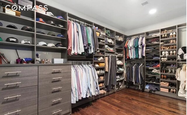 250 W St Unit 3F, New York City, NY 10013 - walk in closet with wood finished floors