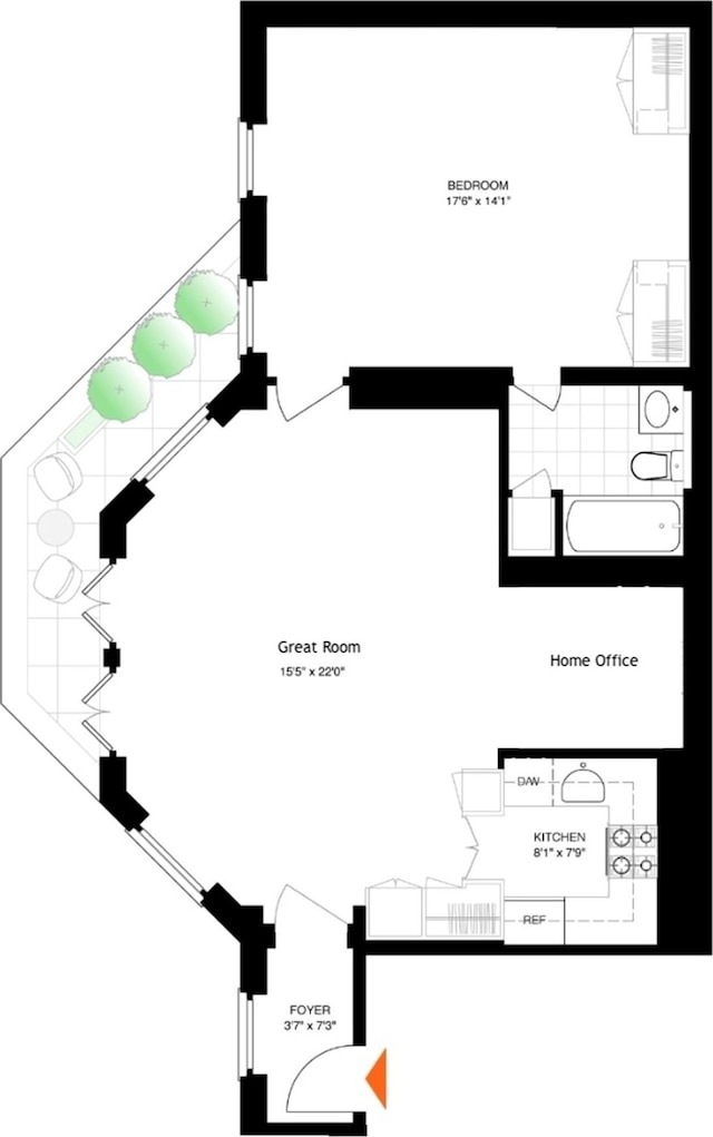 17 E 80th St Unit 6/3R, New York City, NY 10075 - home floor plan