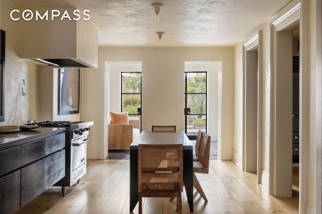 125 W 15th St, New York City, NY 10011 - dining space with light wood-type flooring