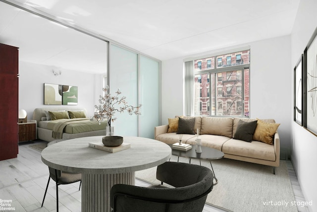 view of living area