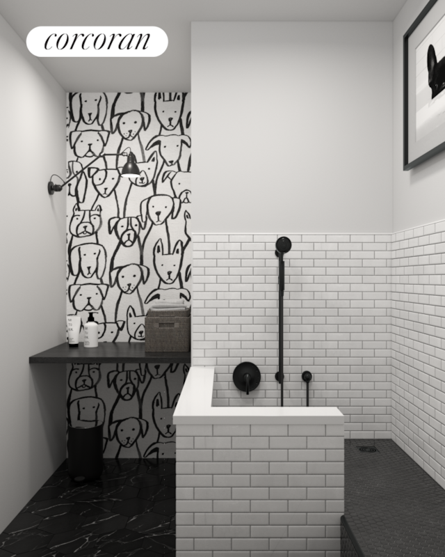 350 W 44th St Unit 704, New York City, NY 10036 - full bath with a tile shower