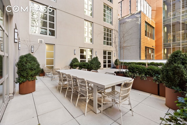250 E 21st St Unit 10A, New York City, NY 10010 - view of patio / terrace featuring outdoor dining area