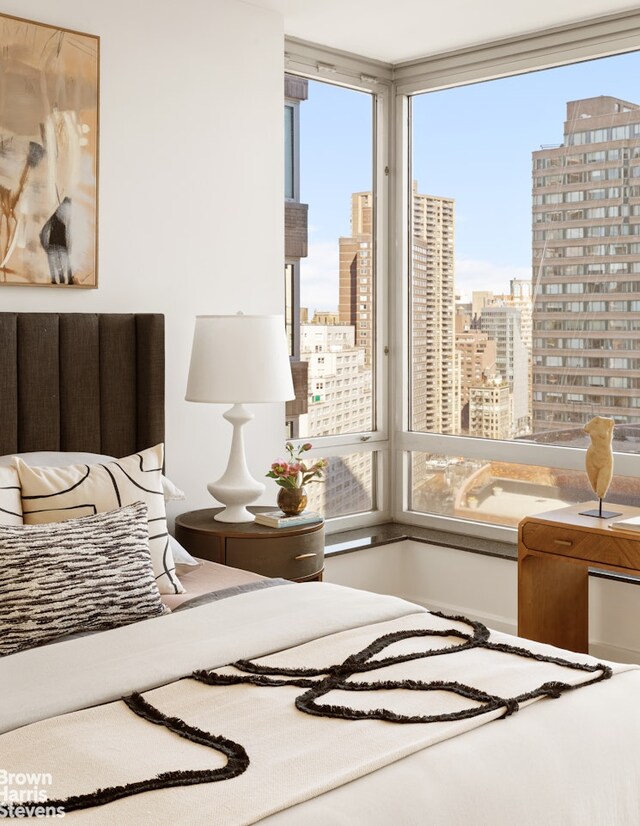 150 Columbus Ave Unit 18F, New York City, NY 10023 - bedroom featuring a view of city