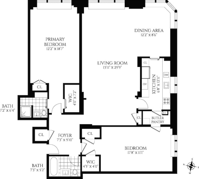 36 Sutton Pl S Unit 12C, New York City, NY 10022 - room layout