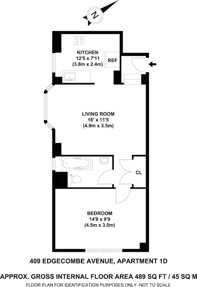 409 Edgecombe Ave Unit 1-D, New York City, NY 10032 - view of property floor plan