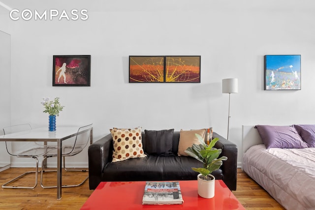 205 E 89th St Unit 4C, New York City, NY 10128 - living area with wood finished floors