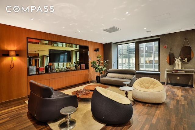 75 Wall St Unit 24M, New York City, NY 10005 - common area featuring wood walls