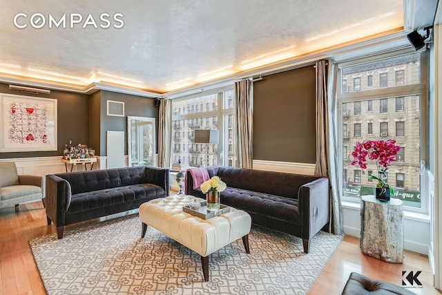 400 E 67th St Unit 3Cd, New York City, NY 10065 - living area with wood finished floors