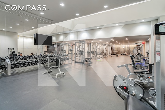 view of gym