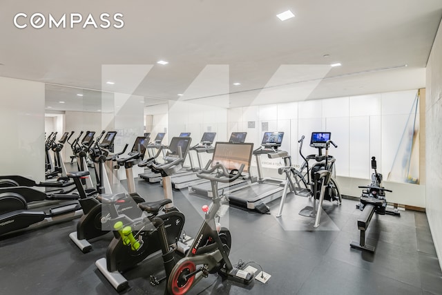 view of workout area
