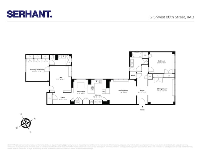 215 W 88th St Unit 11Ab, New York City, NY 10024 - property floor plan