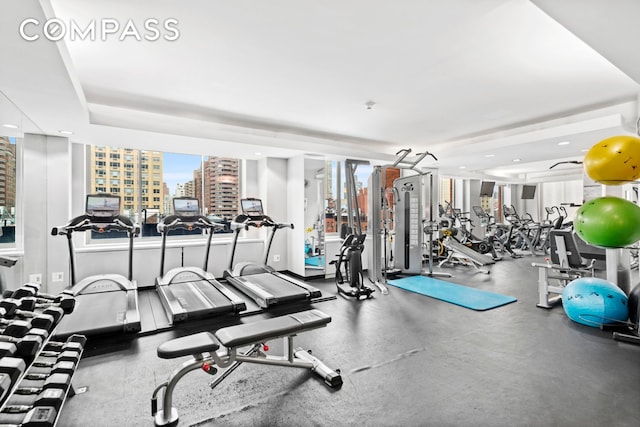 view of gym