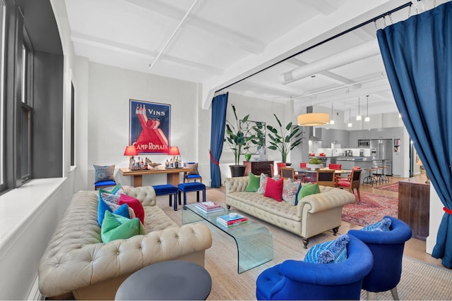 view of living area