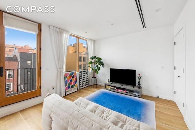 42 Rochester Ave Unit 3, New York City, NY 11233 - living room featuring healthy amount of natural light and wood finished floors