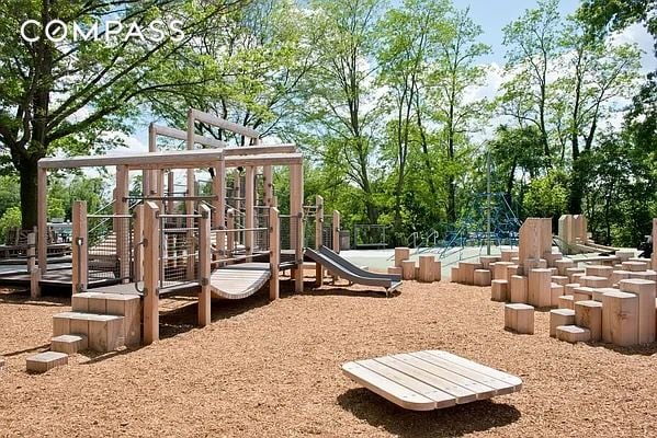 view of community jungle gym