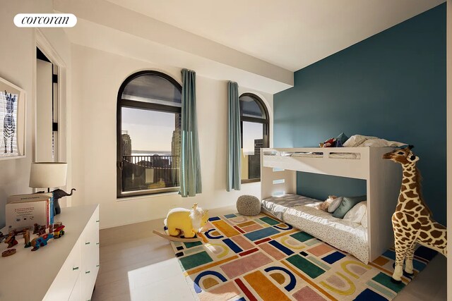 bedroom featuring visible vents
