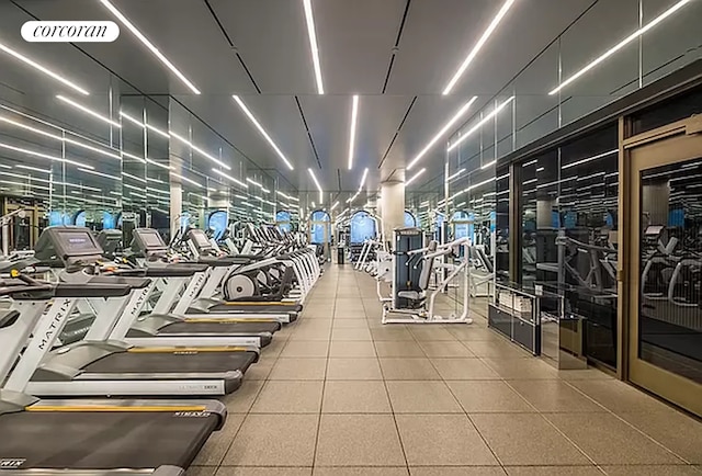 view of gym