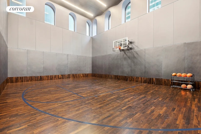 view of basketball court with community basketball court
