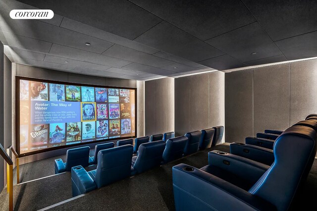 130 William St Unit 43C, New York City, NY 10038 - cinema room with a decorative wall