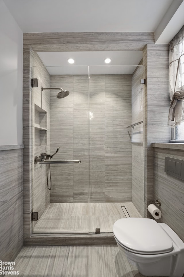 345 E 57th St Unit 8Ab, New York City, NY 10022 - full bath featuring a shower stall and toilet