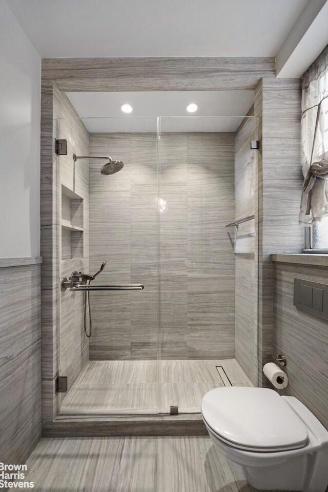 345 E 57th St Unit 8Ab, New York City, NY 10022 - full bath featuring a shower stall and toilet