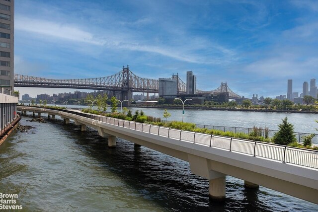 345 E 57th St Unit 8Ab, New York City, NY 10022 - dock with a water view and a city view