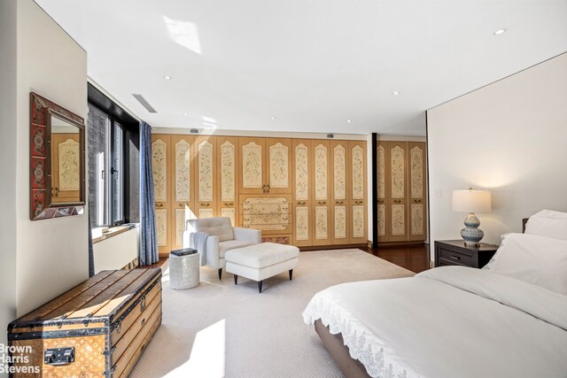 345 E 57th St Unit 8Ab, New York City, NY 10022 - carpeted bedroom with recessed lighting