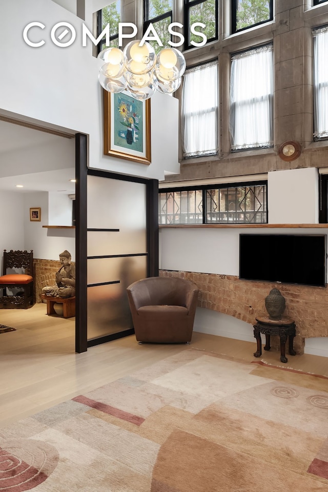 living area featuring plenty of natural light