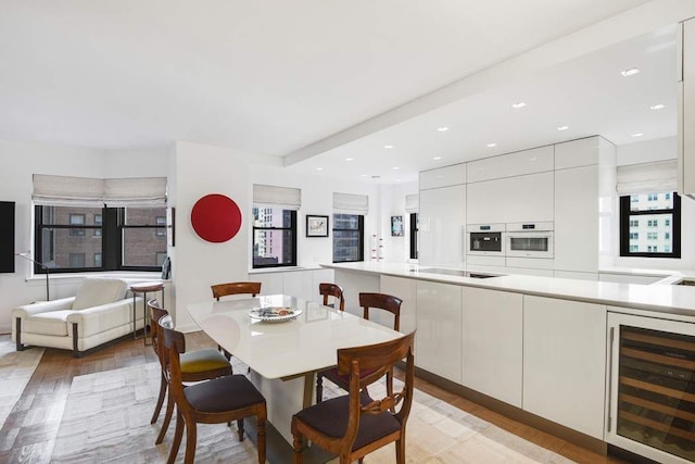 20 Sutton Pl S Unit 16/17Ef, New York City, NY 10022 - dining space with wine cooler