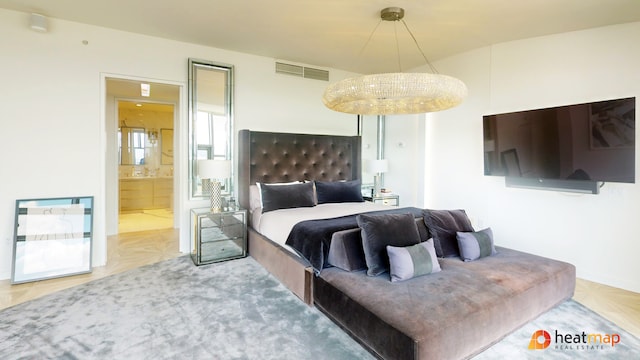 bedroom with ensuite bathroom