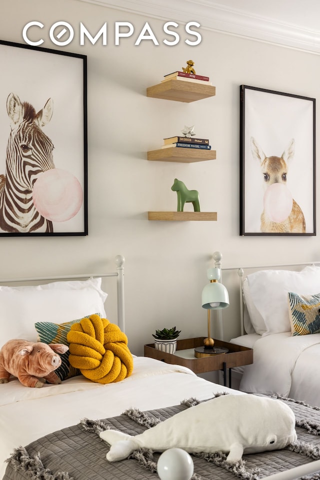 32 E 76th St Unit 805, New York City, NY 10021 - bedroom featuring crown molding