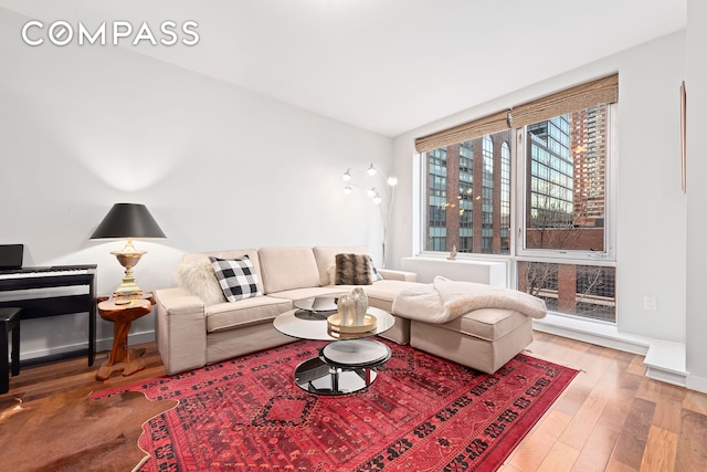 2-40 51st Ave Unit 2N, New York City, NY 11101 - living room featuring wood finished floors