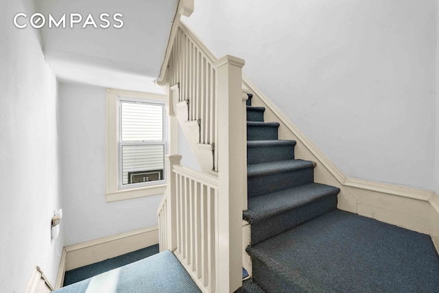 view of stairway