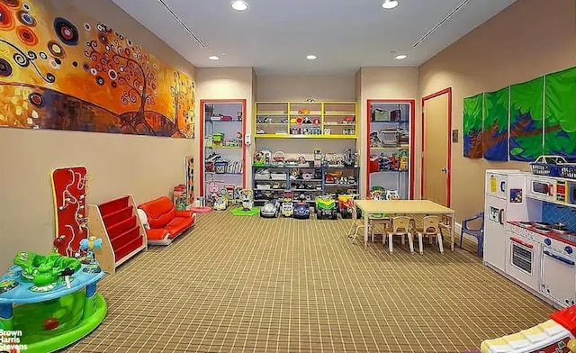 120 Riverside Blvd Unit 3N, New York City, NY 10069 - playroom with carpet and recessed lighting