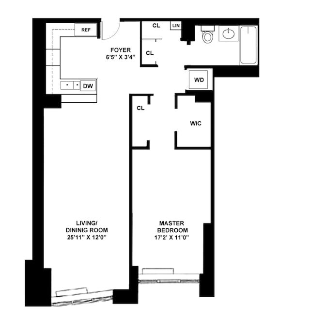 120 Riverside Blvd Unit 3N, New York City, NY 10069 - view of room layout