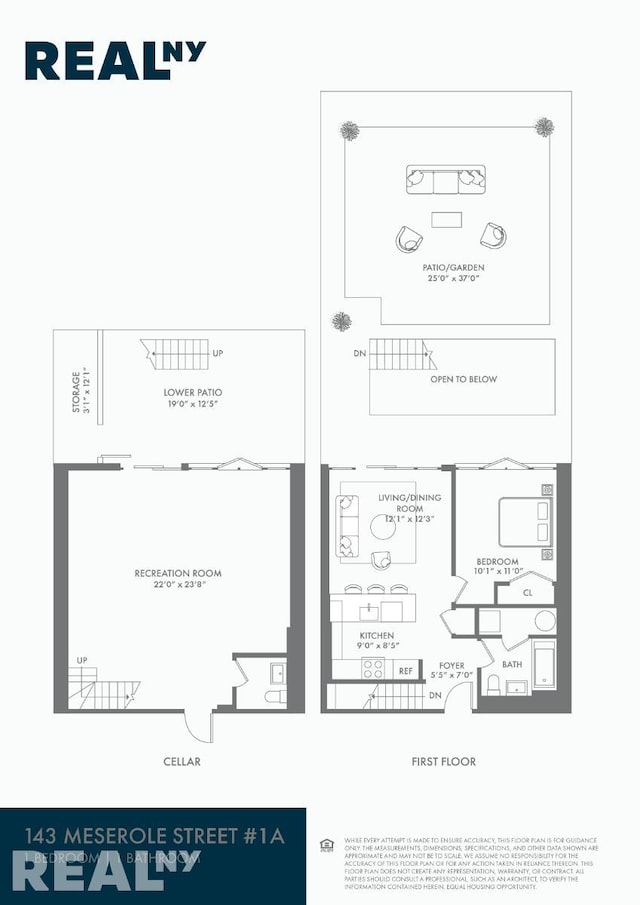 143 Meserole St Unit 1A, New York City, NY 11206 - room layout
