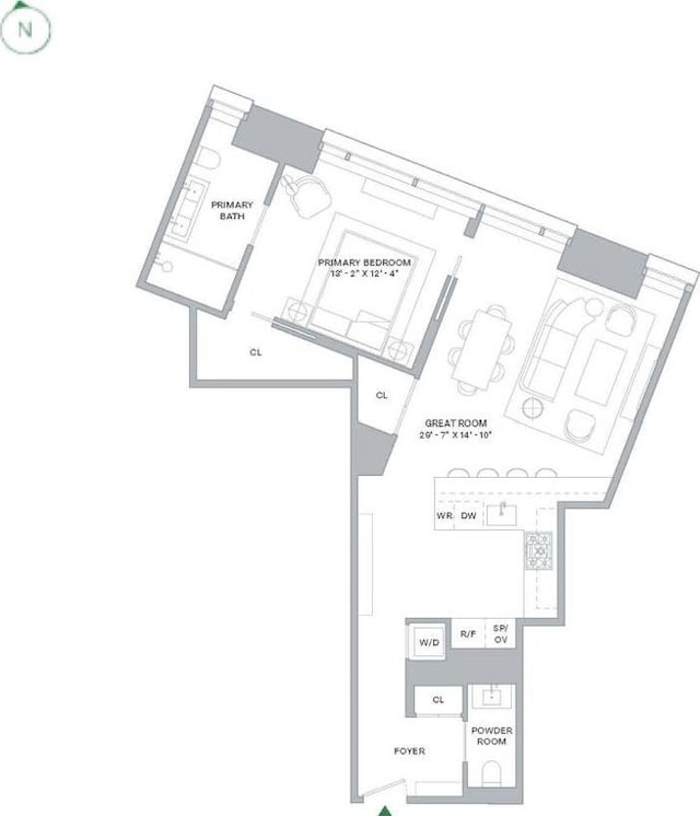 500 W 18th St Unit W9D, New York City, NY 10011 - plan