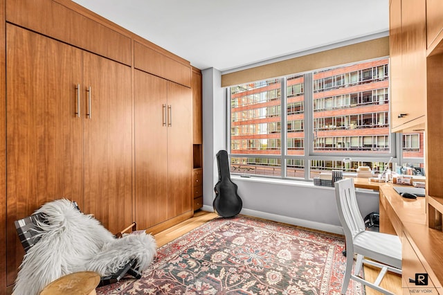 2 River Ter Unit 4-J, New York City, NY 10282 - office space featuring light wood finished floors