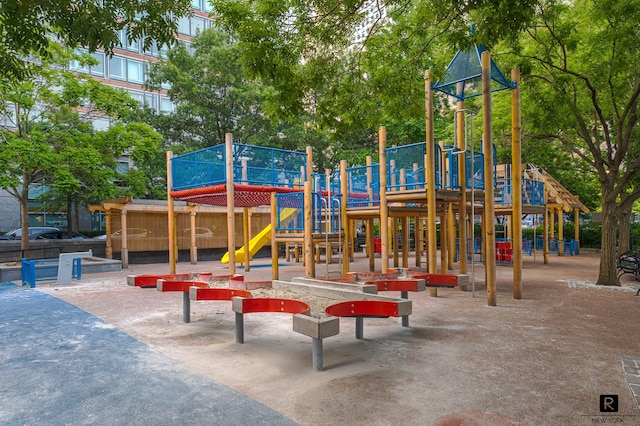 view of communal playground