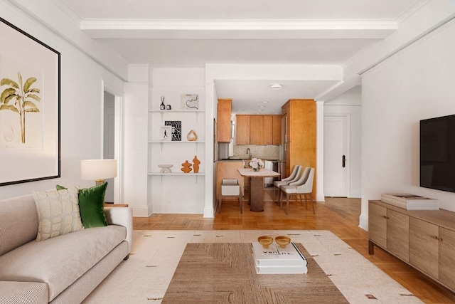 260 W End Ave Unit 3D, New York City, NY 10023 - living room with baseboards