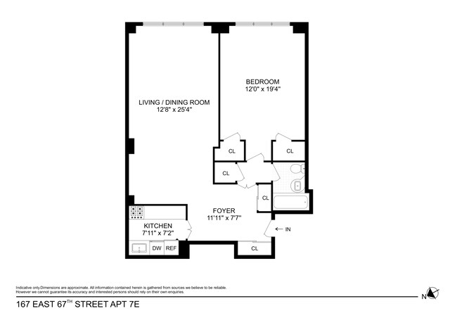 167 E 67th St Unit 7E, New York City, NY 10065 - floor plan / room layout