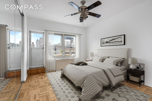 333 E 66th St Pha, Pha, New York City, NY 10065 - bedroom with ceiling fan