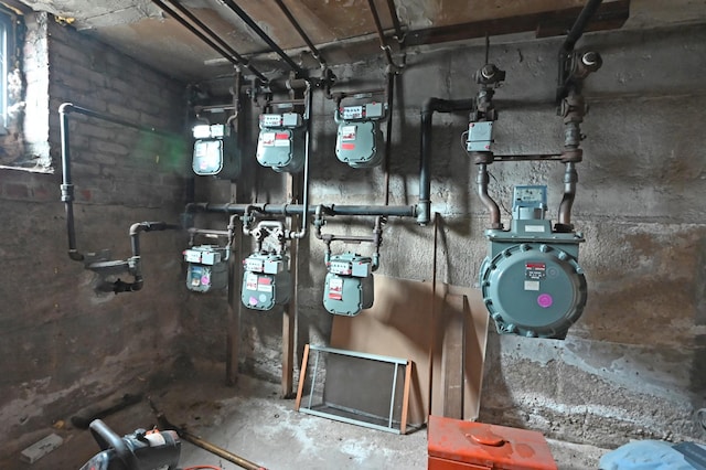 10-53 115th St, New York City, NY 11356 - utility room featuring gas meter