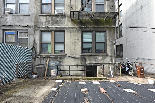 10-53 115th St, New York City, NY 11356 - view of patio with a deck and cooling unit