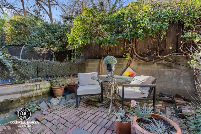 240 E 32nd St Unit 1A, New York City, NY 10016 - fenced backyard with a patio area