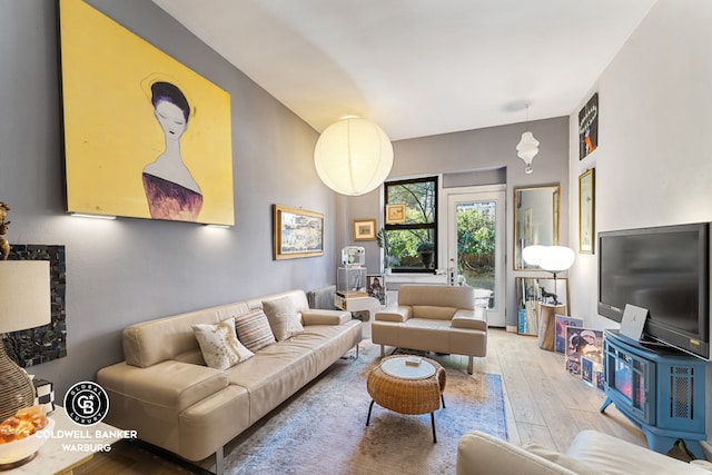 240 E 32nd St Unit 1A, New York City, NY 10016 - living room featuring hardwood / wood-style flooring